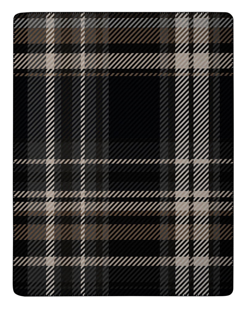 Biederlack Wohn- und Kuscheldecke 'Midnight Elegance' 150 x 200 cm Schwarz